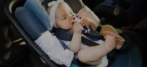 Baby on infant car seats
